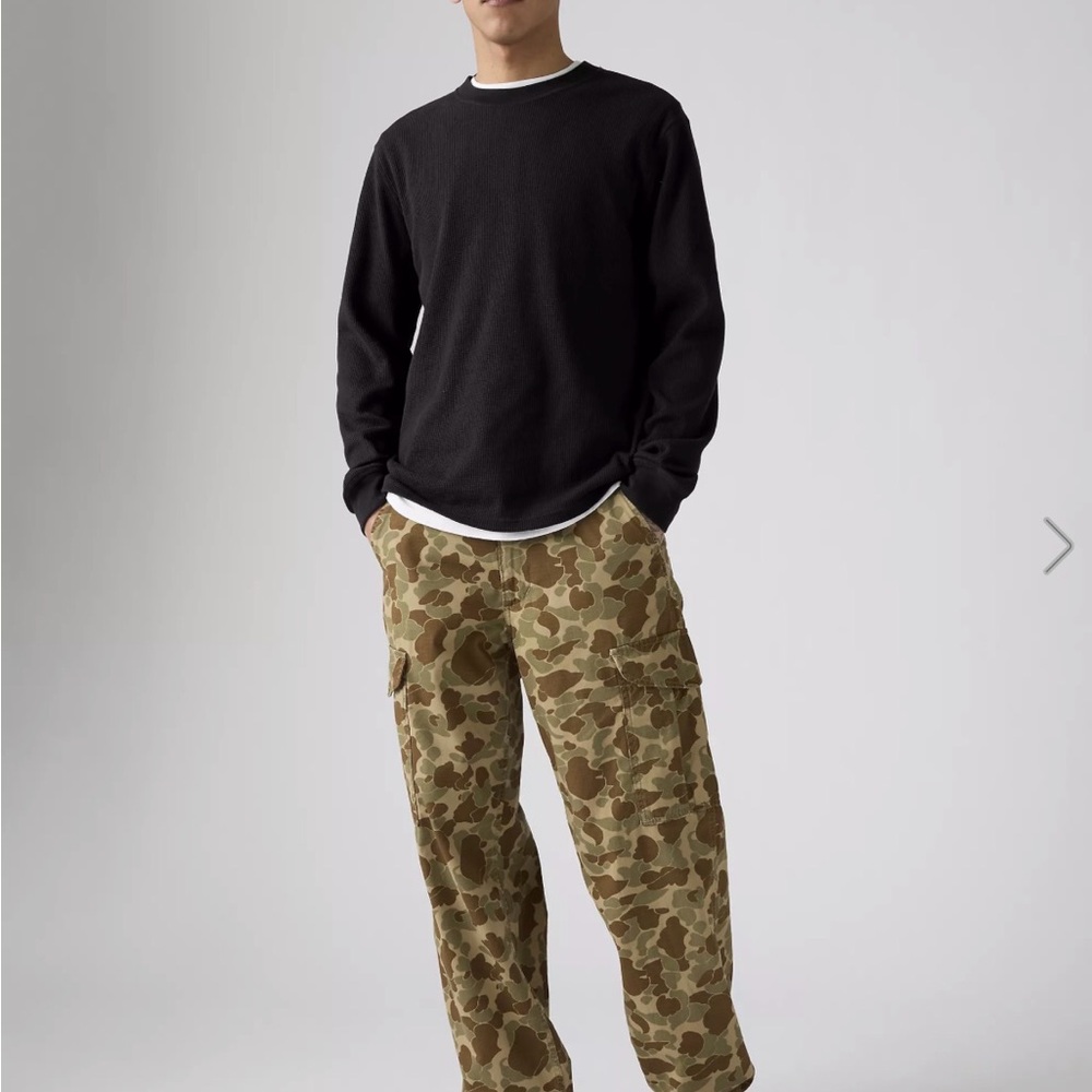 Levis XX Cargo Camouflage Baggy Pants Men's 32x32 Duck Hunting Casual